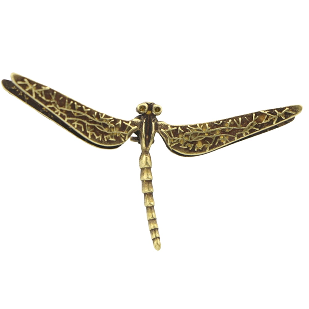 HOMEMAXS Brass Dragonfly Decoration Desktop Handicraft Dragonfly
