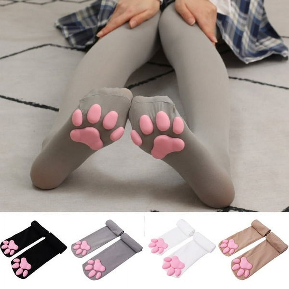 Chaussettes Patte de Chat pour Femmes Filles Kawaii 3D Chat Griffe