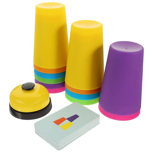 Shisuyan 1 Ensemble de Gobelets Empilables Jouets d'Entraînement à la Réaction pour Enfants Jouets Éducatifs (Coloré)