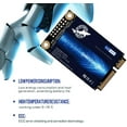 thumbnail image 2 of SSD SATA mSATA 256 Go Dogfish Disque Dur Interne Haute Performance pour Ordinateur de Bureau Portable SATA III 6Gb/s, 2 of 5