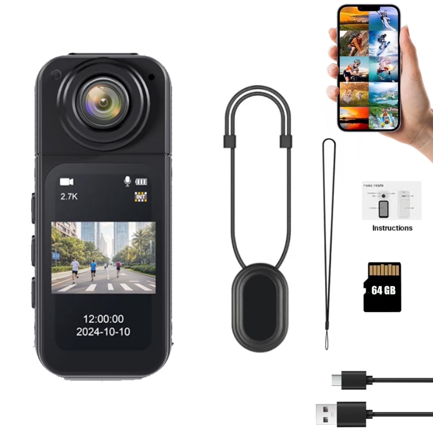 Sjcam, Action Camera, 4K Waterproof, 30M Underwater Vlogging