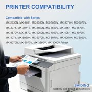 MX61NT MX-61NT MX60NT MX-60NT Toner Cartridge Replacement for Sharp MX-3071 MX-3551 MX-4071 MX-3571 MX-3051 MX-2651 MX-4051 Printer (4-Pack,Black Yellow Cyan Magenta)