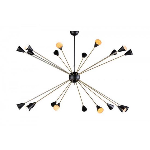 Control Brands LBC076BLK Lustre Ankargrand&44; Noir & Laiton
