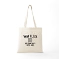 thumbnail image 5 of CafePress - Waffles Are Pancakes With Abs Tote Bag - Unisex Canvas Tote Bag, Beige, 1-Piece, 5 of 6