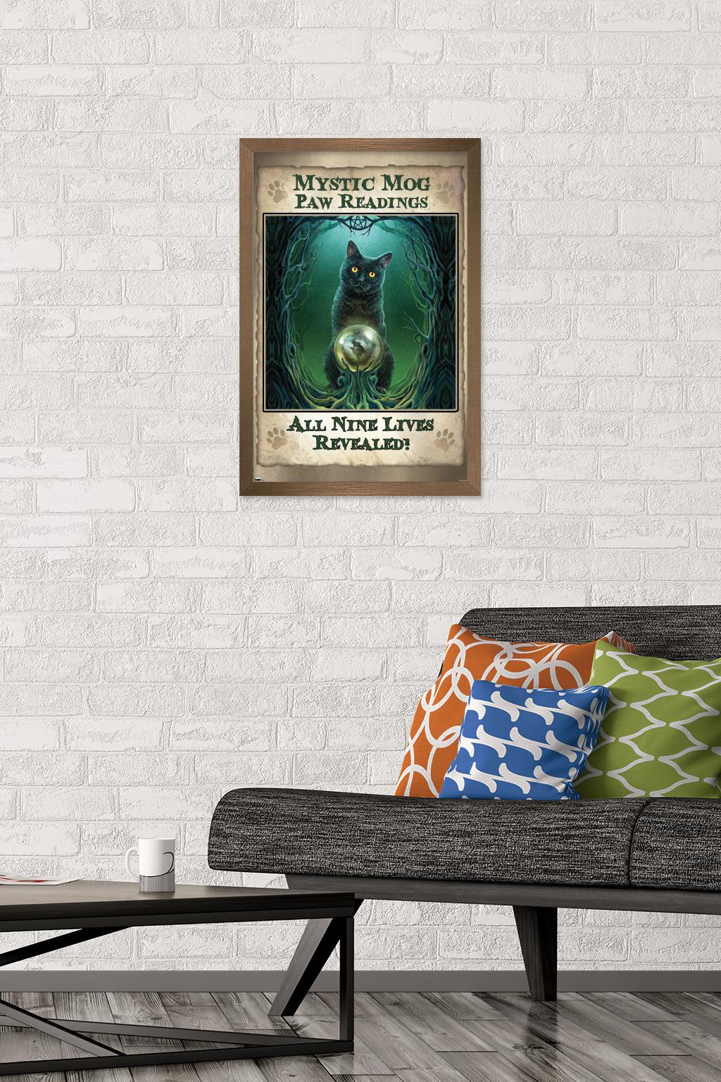 Lisa Parker - Mystic Mog Wall Poster, 14.725" x 22.375", Framed