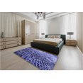 thumbnail image 5 of Ahgly Company Machine Washable Indoor Rectangle Transitional Sky Blue Area Rugs, 7' x 10', 5 of 7
