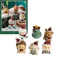 thumbnail image 1 of Mini Christmas Figurines, Widely  Miniature Christmas Figurines 6Pcs Smoothing  For Home, 1 of 8
