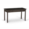 thumbnail image 4 of Simpli Home Amherst Solid Wood Transitional 54 inch Wide Desk with 30 inch Wide Bookcase in Hickory Brown (Set of 2), 4 of 12