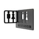 thumbnail image 4 of Símbolo de baño para hombres y mujeres, señal de baño, señalización de baño, señalización de puerta de baño, señal de identificación, señalización par, 4 of 9