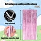 thumbnail image 2 of Juego de 4 cortinas de aluminio Backdrop Keyali, 100 x 253 cm, color rosa, 2 of 7