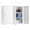 Ancient White + Metal, variant on Metal Storage Locker Cabinet With Door And Lock, Mini Lockable Storage Cabinet, Small Employee School Locker, Black, 34.5" X 15.75" X 13.78"
