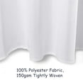 thumbnail image 5 of Topbuy 120'' Round Tablecloth Polyester White 10 pcs, 5 of 5