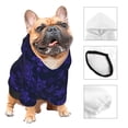 thumbnail image 3 of Salouo purple flower Snowflake Pattern Small Dog Hoodie Sweatshirts Dog Clothes Coat Clothing Puppy Sweater Outfit Pullover Pet Winter Coat Sweater Outfit-Small, 3 of 7