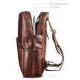 thumbnail image 3 of Mochila Luxeoria de piel hecha a mano para hombre y mujer 15.6 pulgadas, 3 of 8