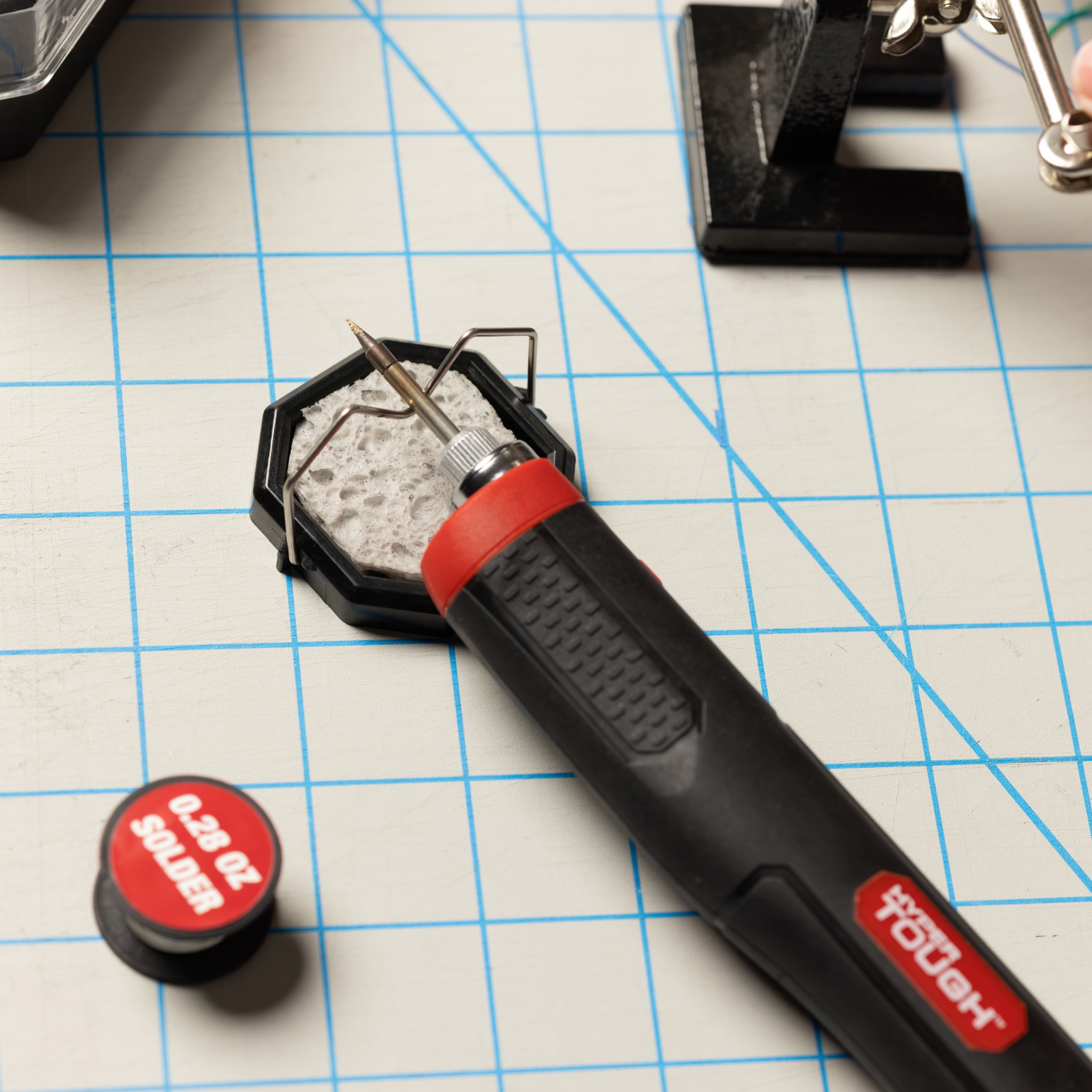 Hyper Tough Cordless Rechargeable Soldering Iron Kit in Click Fit Case