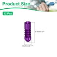 thumbnail image 2 of Uxcell Dart Flight Protectors, Aluminum Alloy Wing Protectors, Purple 12 Pack, 2 of 5