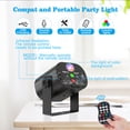 thumbnail image 5 of LED DJ Disco Stage Party Lights,Sound Activated Laser Light RGB Flash Strobe Projector with Remote Control for Christmas Dance Gift Birthday Wedding, 5 of 11