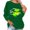 Dark Green, variant on Affordable Christmas Corashan Ugly Christmas Sweater Funny Long Sleeve Blouses for Women Casual O-Neck Shirt Print Blouse Tops Loose Fit Fall Gray, XL