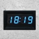 thumbnail image 2 of Reloj electrónico digital 4 dígitos 0.4 pulgadas LED para automóvil Moto Motor Azul, 2 of 6