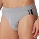 thumbnail image 2 of SCHIESSER Calzoncillos para Hombres, Paquete de 3 - Rio Slip 95/5, Algodón Estirado, Rayas laterales Gris M (Medium), 2 of 5