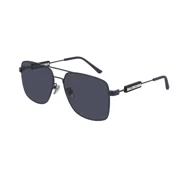 Balenciaga BB0116SA 001 Grey Grey Square Rectangle Men`s 59 mm Sunglasses