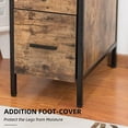 thumbnail image 5 of Eclife Freestanding Cabinets with 3 Drawers, Wood Frame, Space Saver, Organizer, White, 5 of 6