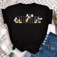 thumbnail image 1 of Disney Mickey Mouse Women's top Cartoon pattern women round neck casual fashion T-shirt Women's top short sleeveL Gao Jinjia LED, 1 of 2