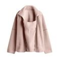 thumbnail image 6 of Baby Wearing Jacket Maternity Winter Clothes Maternity Coats for Women Women Fleece Zip Up 2 In 1 Baby Wearing Jacket Maternity Winter Coat Thicken Kangaroo Sweatshirt, Pink-XL, 6 of 7
