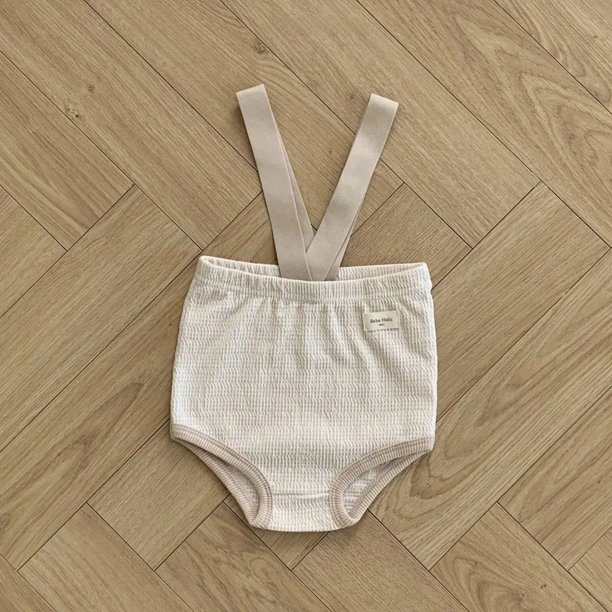 Pelele de algodón de verano para bebés, niños y niñas, monos con pechera, traje para gatear todo en uno para recién nacidos de estilo coreano, pantalones envolventes para niños, ropa
