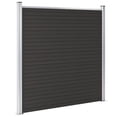 thumbnail image 2 of vidaXL Fence Panel WPC 180x186 cm Black, 2 of 5
