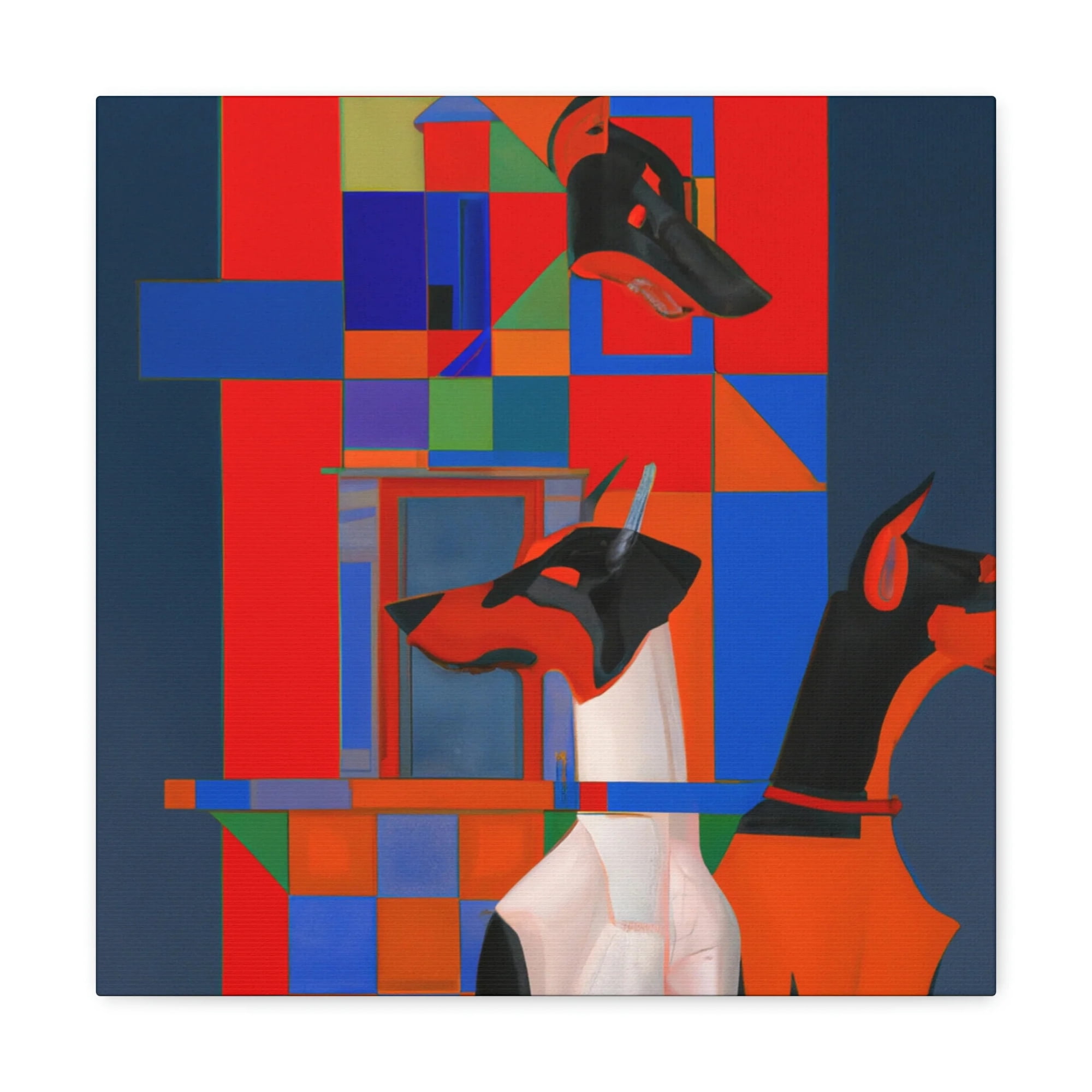 Doberman Portraiture Majesty - Canvas