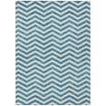 thumbnail image 2 of Addison Rugs Chantille Indoor/Outdoor Transitional Chevron Teal Washable Rectangle Rug, 3' x 5', 2 of 6