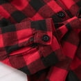 thumbnail image 6 of Toddler Infants Kids Baby Girl Red Plaid Shirt Dress Long Sleeve Tie Fall Dress Mini Dress for Kids, 6 of 8