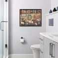 thumbnail image 4 of Rustic Bathroom Wall Art Farmhouse Bathroom Pictures Wall Decor Cotton Flowers Canvas Relax Soak Unwind Painting Prints Framed Artwork for Bathroom Laundry Room 12"x16", 4 of 6