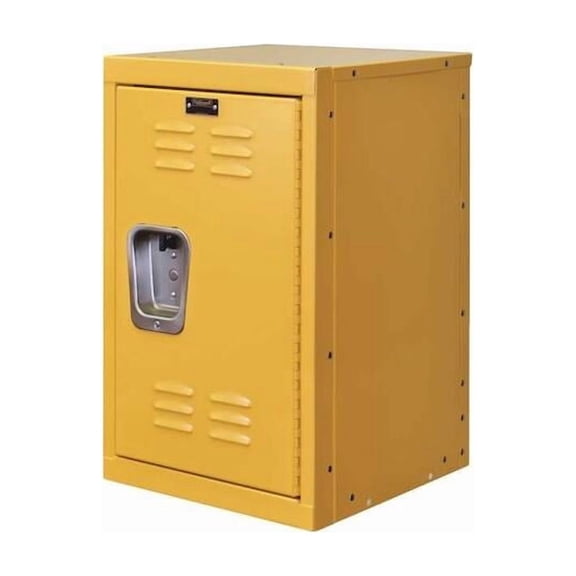 Wardrobe Locker, 15 in W, 15 in D, 24 in H, (1) Tier, (1) Wide, Yellow