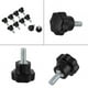 thumbnail image 5 of Shexton Mango Tipo Estrella, 10 Piezas M5 * 16 de plástico Tipo Estrella Perilla de Cabeza Perno Perno máquina Herramienta Accesorios Conjunto Negro, 5 of 8