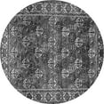 thumbnail image 1 of Ahgly Company Indoor Round Persian Gray Traditional Area Rugs, 3' Round, 1 of 1