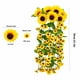 thumbnail image 3 of Corona de girasol para la puerta principal - corona artificial de flores silvestres de 27,5" para decoración interior exterior, porche, arco de boda y escaleras, 3 of 6