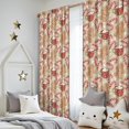 thumbnail image 5 of Blackout Kids Curtains,Beige Christmas Gingerbread Man Pattern Childrens Insulated Curtains Set Of 2,Bedroom Essentials,Toddler Room Decor 52"x84", 5 of 5