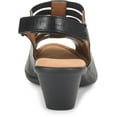 thumbnail image 5 of Comfortiva Women's Faye Sandal Black Leather - CT0003801, 5 of 7
