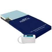 Proheal Self Adjusting Hospital Bed Memory Foam Mattress with Alternating Pressure Pump, Air Cells, Sloped Heel - 48" x 76" x 7”