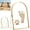 S-3.9*5.9in, variant on Sea Sand Hand and Footprint Kit Double Sided Glass Floating Frame Metal Picture Holder for Baby Keepsake Pets Paw Prints Pressed Flowers Memories