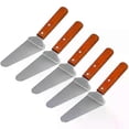 thumbnail image 3 of 10Pcs Pie Server Cake Support Transmission Triangle Shovel Spatula Wooden Handle Shovel Stainless Steel For Pizza, 3 of 4