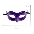 thumbnail image 3 of Ahabrexf Face Mask for Men,Venetian Style Half Face Metallic Glossy Party Accessory for Dress Up, 3 of 6
