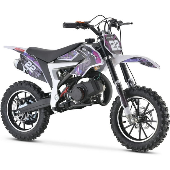 MotoTec 50cc Demon Kids Gas Dirt Bike 2-Stroke Motorcycle Pit Bike