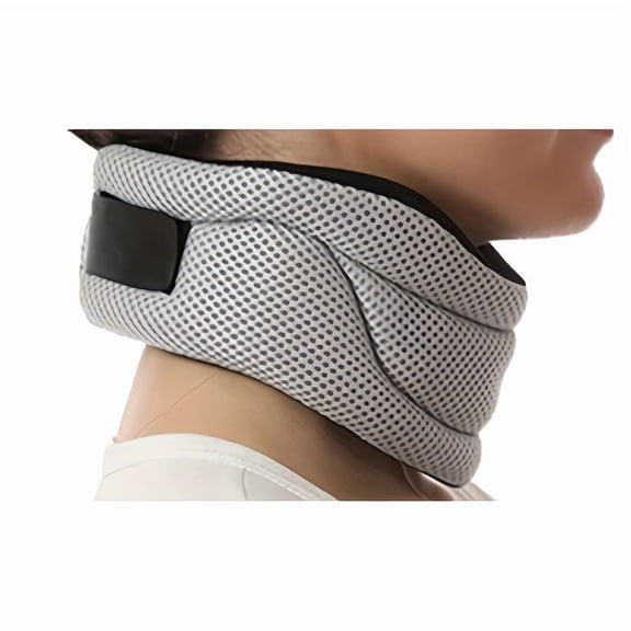 Neck Support Brace, Sleeping Cervical Collar, Adjustable Corrector Wrap, Spine Alignment Aid, for Men Women Vertebrae Stability, Pressure Use(Light Gray)