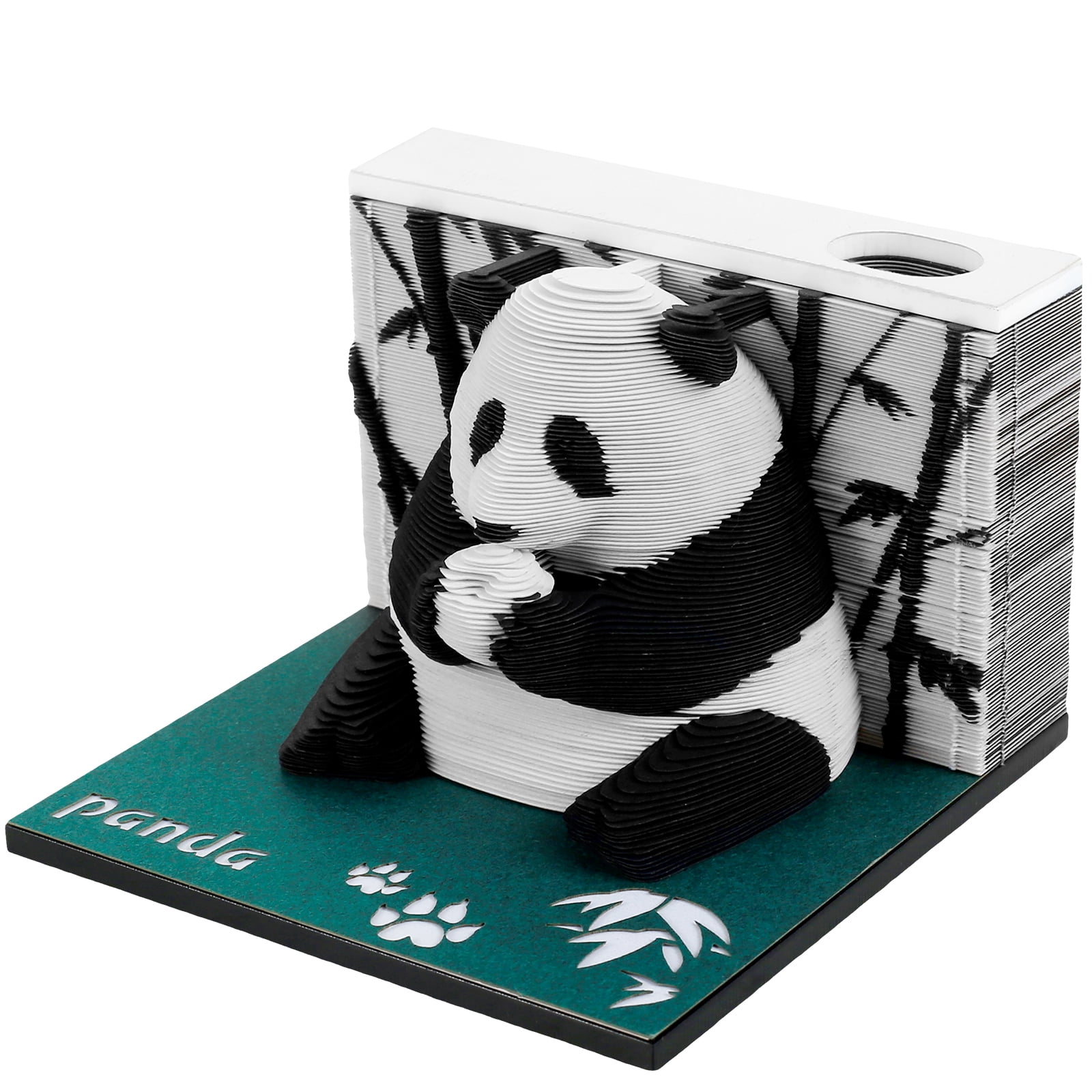 Threns 3D Desk Note Pad 217 Pages Panda Memo Pad Tear-Away 3D Art Note Pad DIY 3D Memo Pad Paper for Home Desktop Decoration Birthday Gift