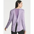 thumbnail image 3 of Real Essentials 4 Pack: Women's Dry-Fit Long-Sleeve Tie Back Athletic Workout T-Shirt (Available in Plus Size), 3 of 6