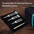 thumbnail image 3 of Juego de DiapasóN de 3 Paquetes (128 Hz, 256 Hz, 512 Hz) Kit de DiapasóN para CuracióN, Chakra, Terapia de Sonido, Horquilla Deslizante SóNica (Plata), 3 of 5