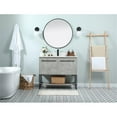 thumbnail image 6 of 40 inch single bathroom vanity in concrete grey with backsplash, 6 of 8